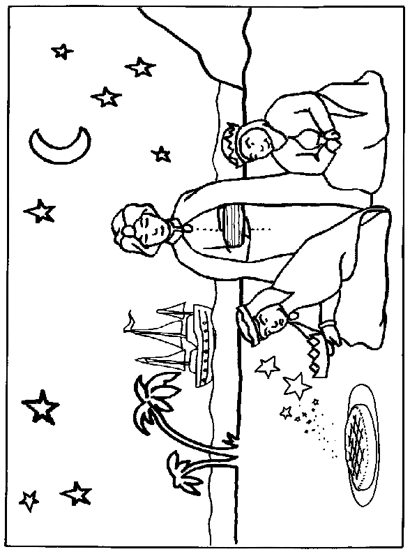 Szopka Bożonarodzeniowa kolorowanki